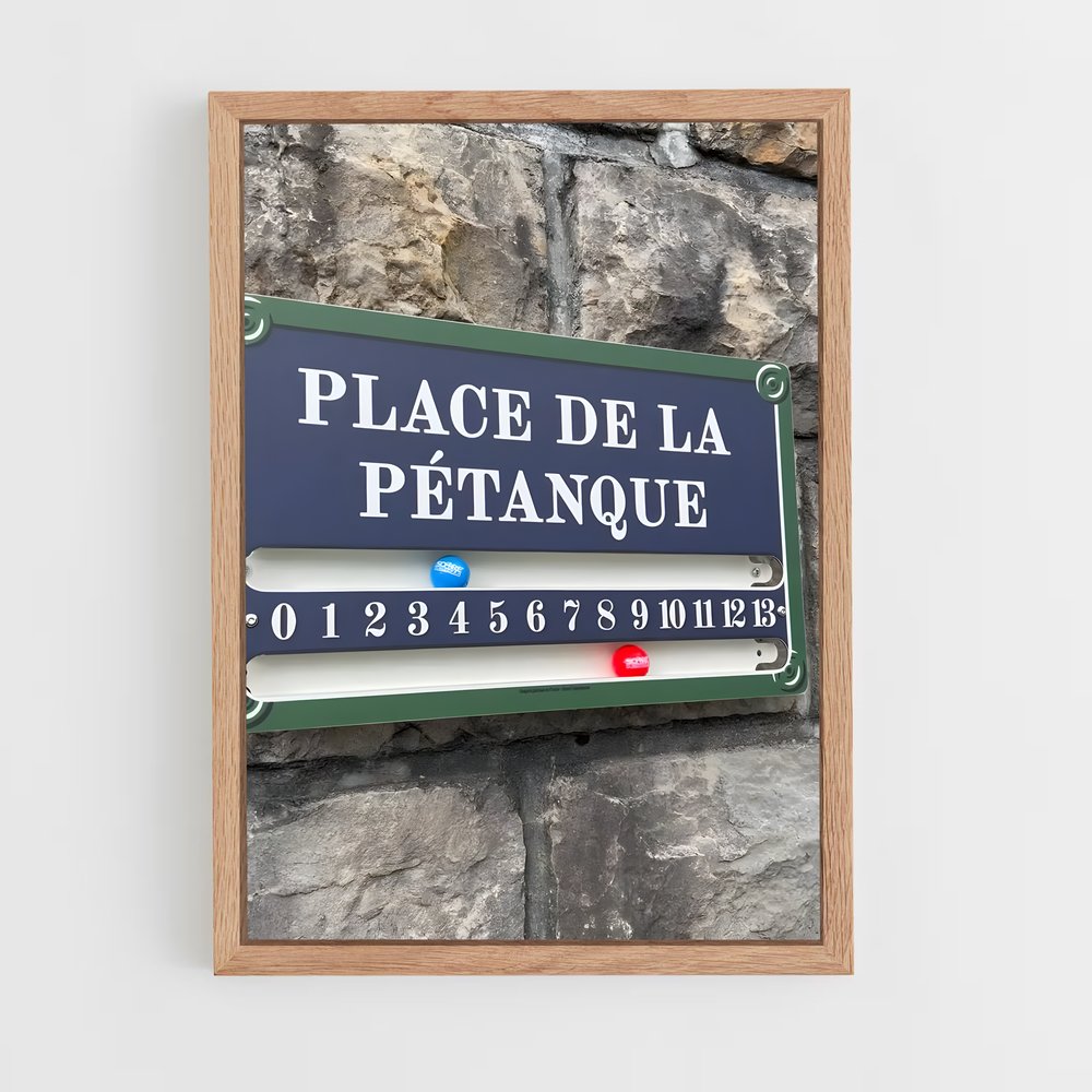 Poster Place de Pétanque (vue 4)