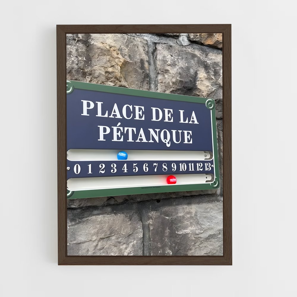 Poster Place de Pétanque (vue 5)