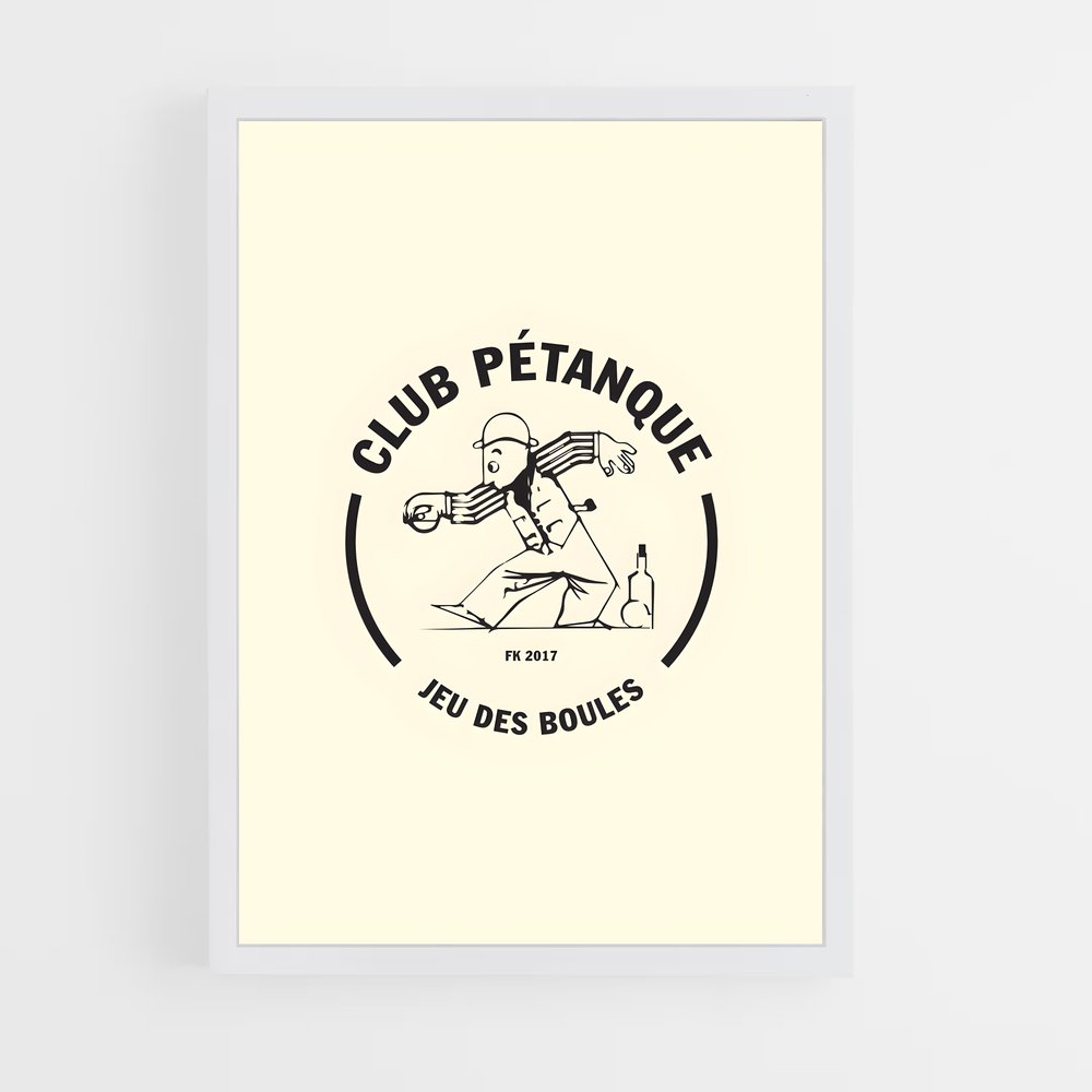 Poster Boules et Stratégie – affiche Pétanque (vue 3)