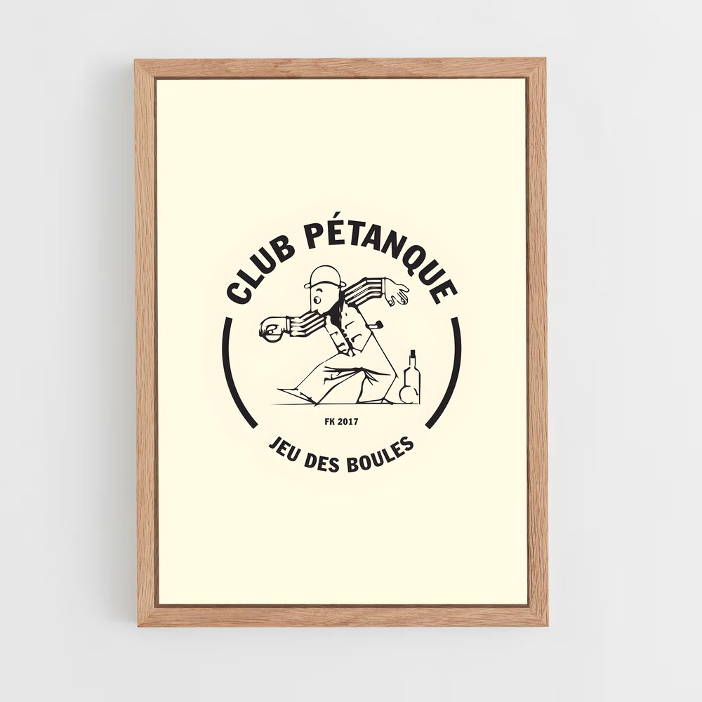 Poster Boules et Stratégie – affiche Pétanque (vue 4)