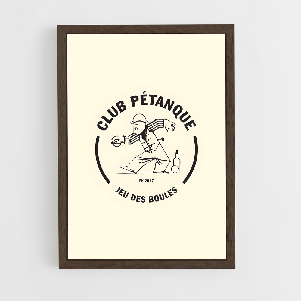 Poster Boules et Stratégie – affiche Pétanque (vue 5)