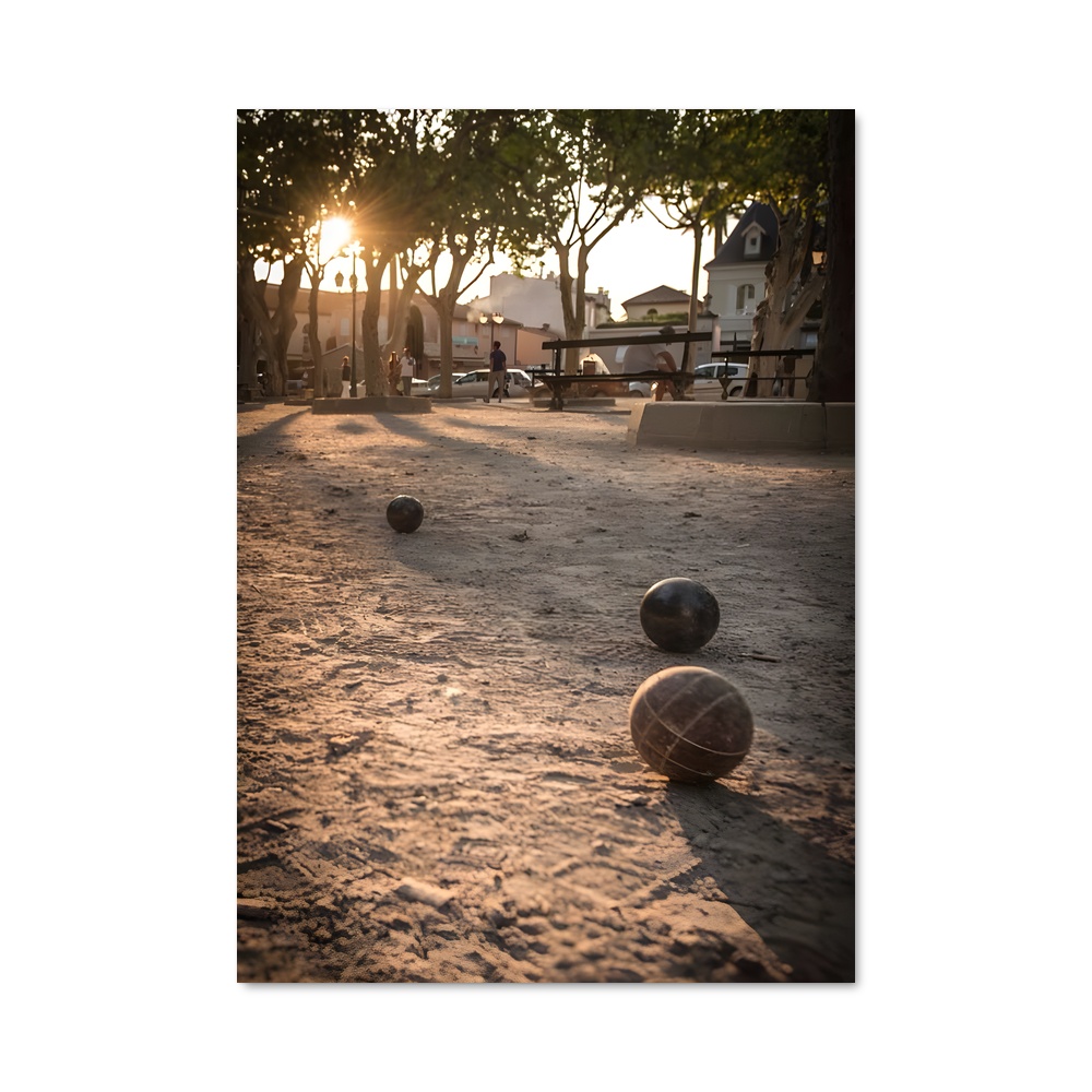 Poster Boules sous les Arbres