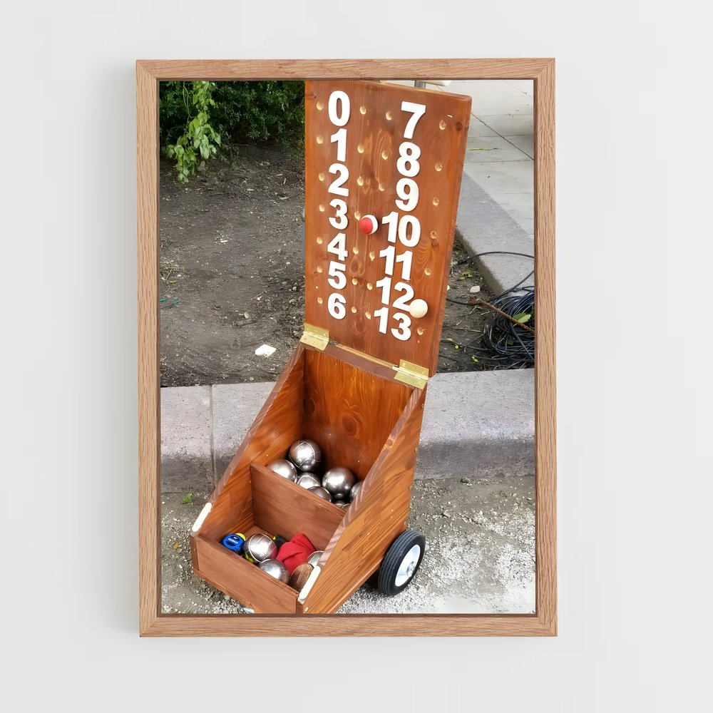 Poster La Boîte à Boules – affiche Pétanque (vue 4)