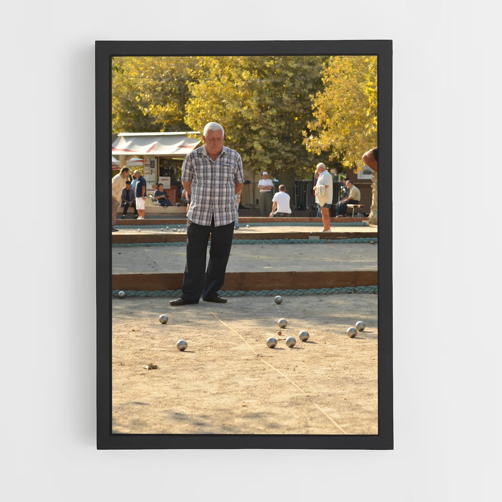 Poster Champion de Boules – affiche Pétanque (vue 2)