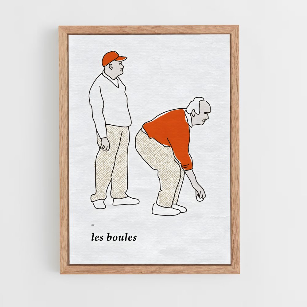 Poster Pétanque en Action (vue 4)