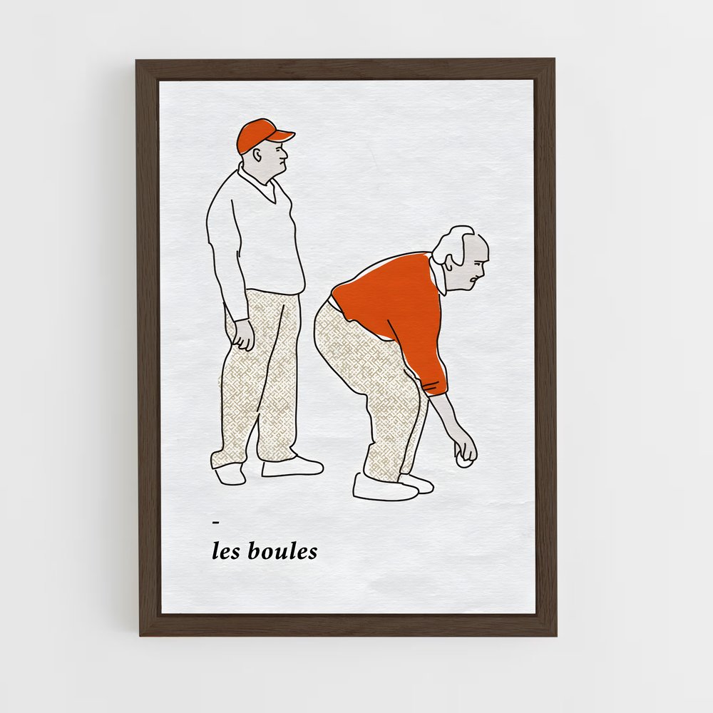 Poster Pétanque en Action (vue 5)