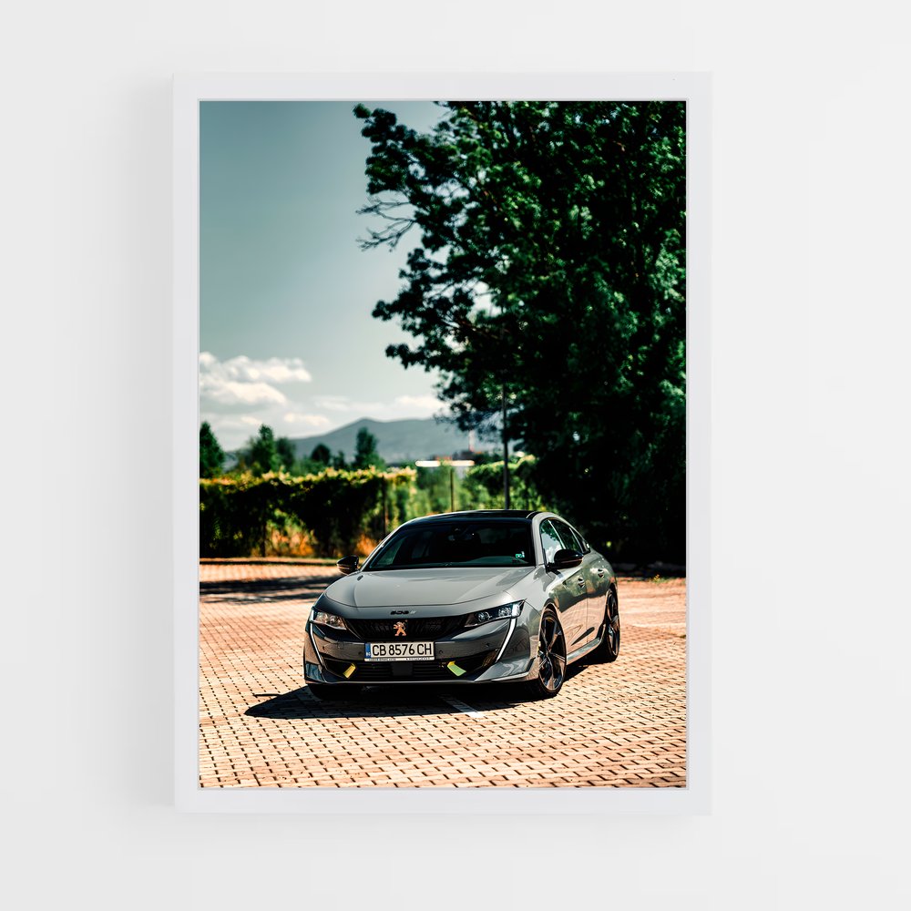 Poster Peugeot sur Brique (vue 3)