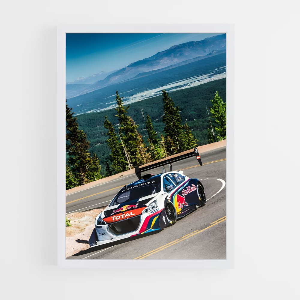 Poster Virage Montagnard – affiche Peugeot (vue 3)