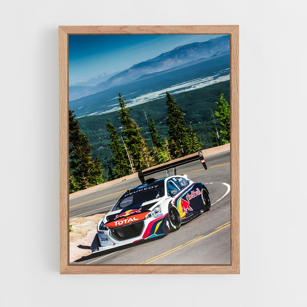 Poster Virage Montagnard – affiche Peugeot (vue 4)