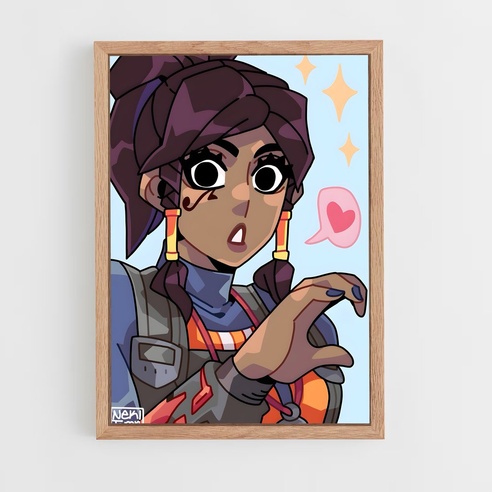 Poster Pharah cœur – affiche Overwatch (vue 4)