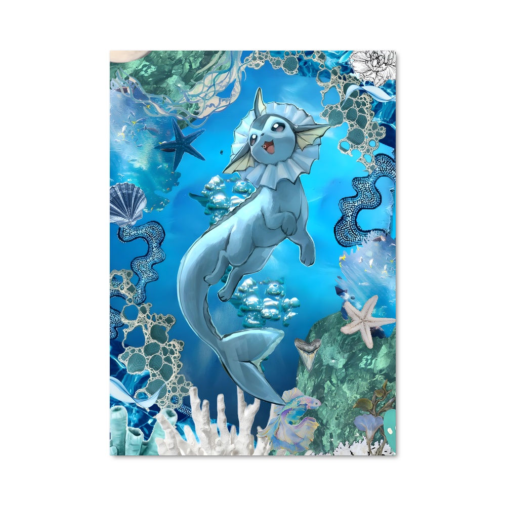 Poster Phione Échappée – affiche Pokemon