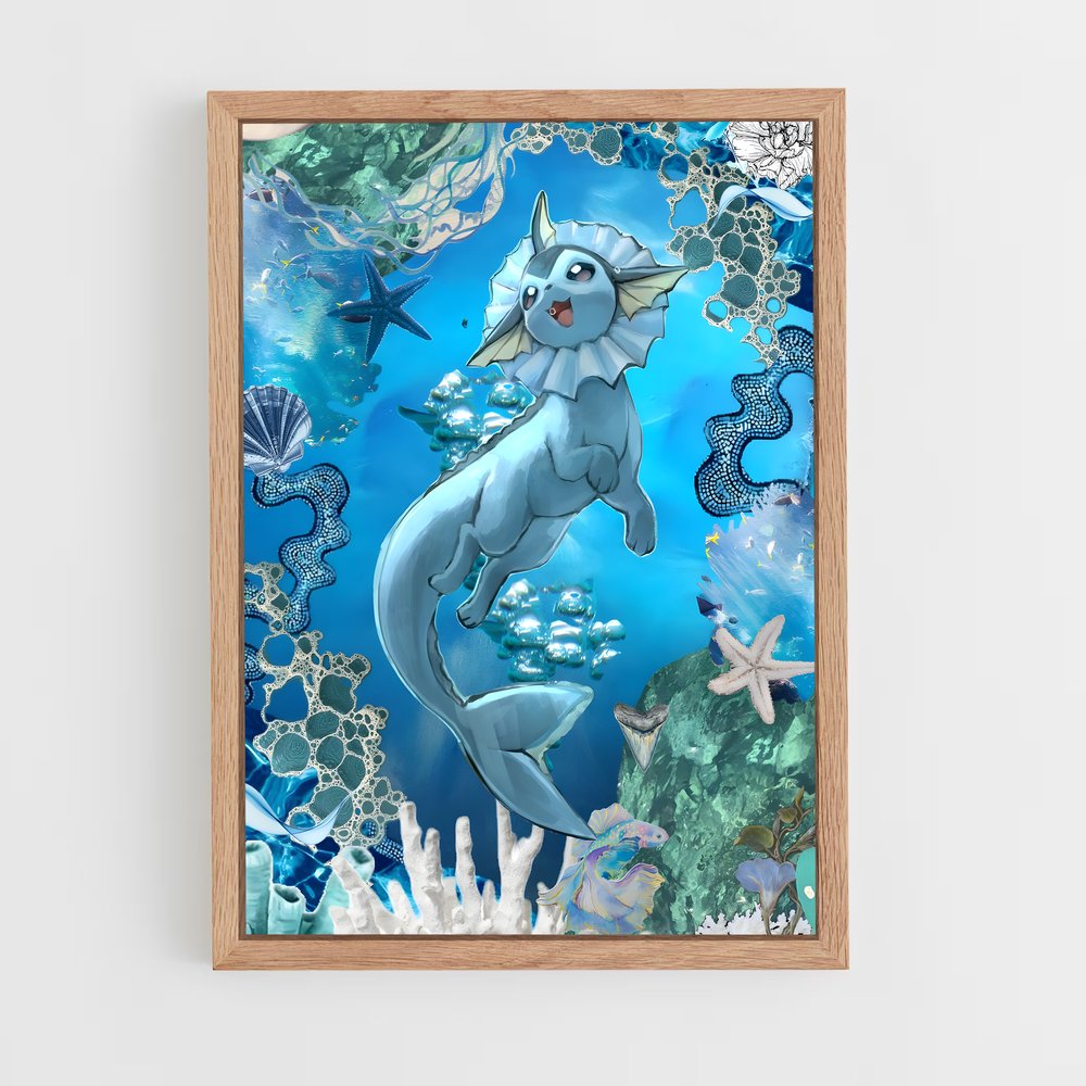 Poster Phione Échappée – affiche Pokemon (vue 4)