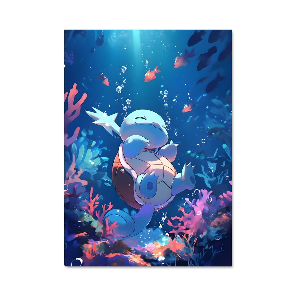 Poster Nageur Joyeux – affiche Pokemon