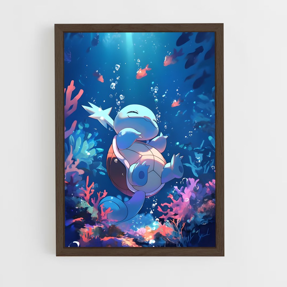 Poster Nageur Joyeux – affiche Pokemon (vue 5)