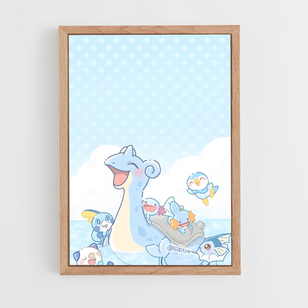 Poster Amis Marins – affiche Pokemon (vue 4)