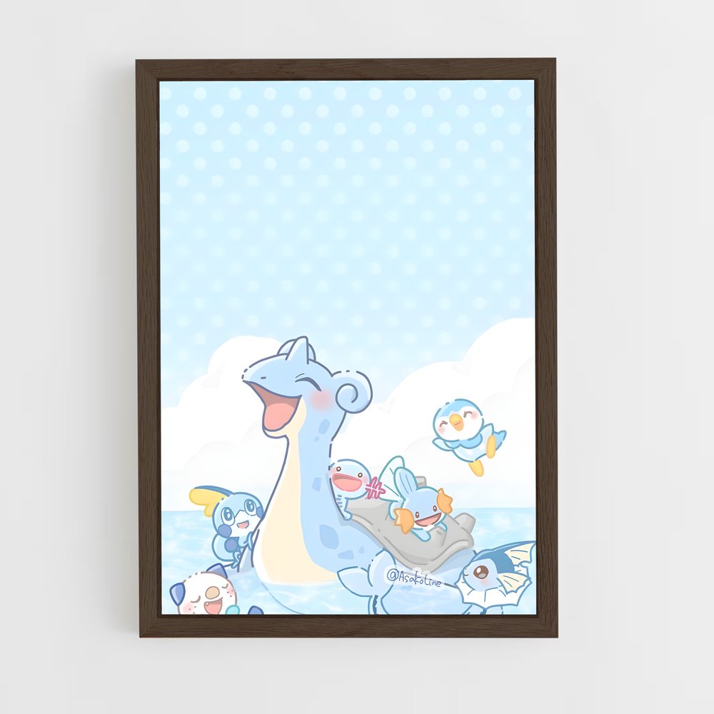 Poster Amis Marins – affiche Pokemon (vue 5)