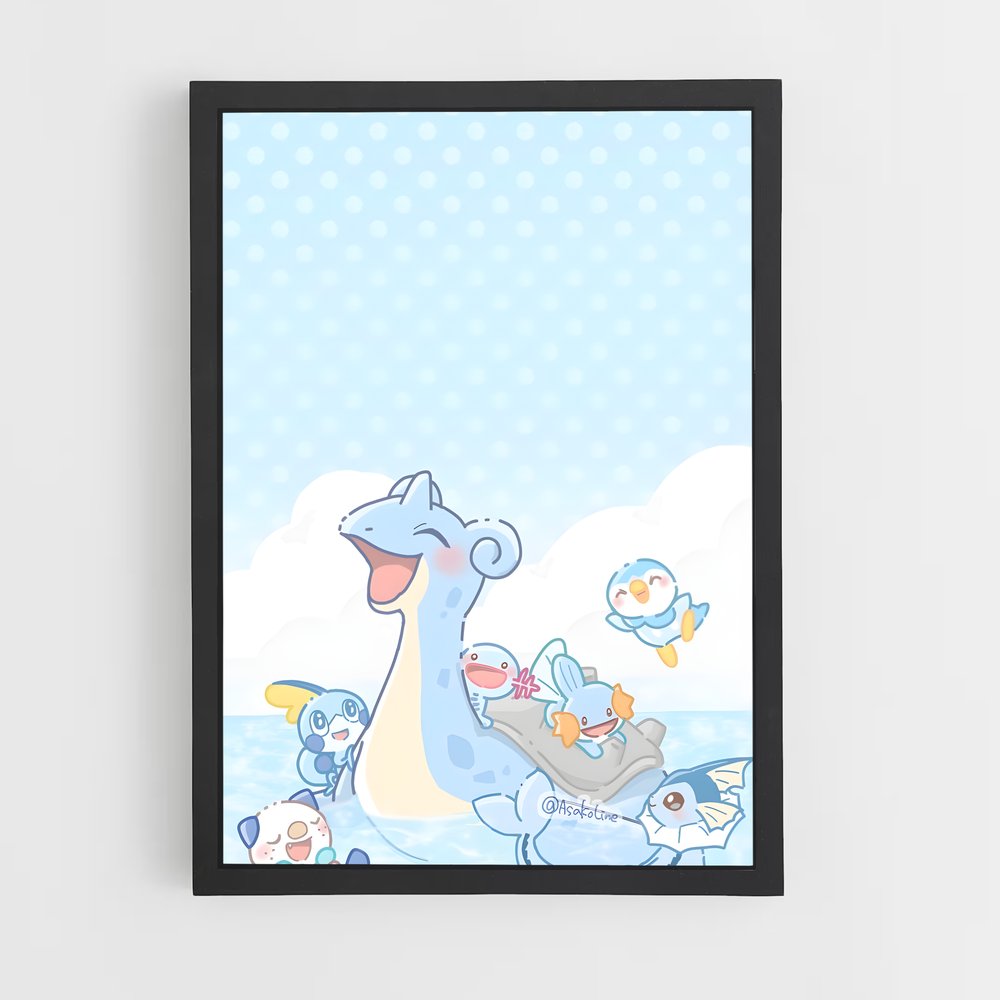 Poster Amis Marins – affiche Pokemon (vue 2)
