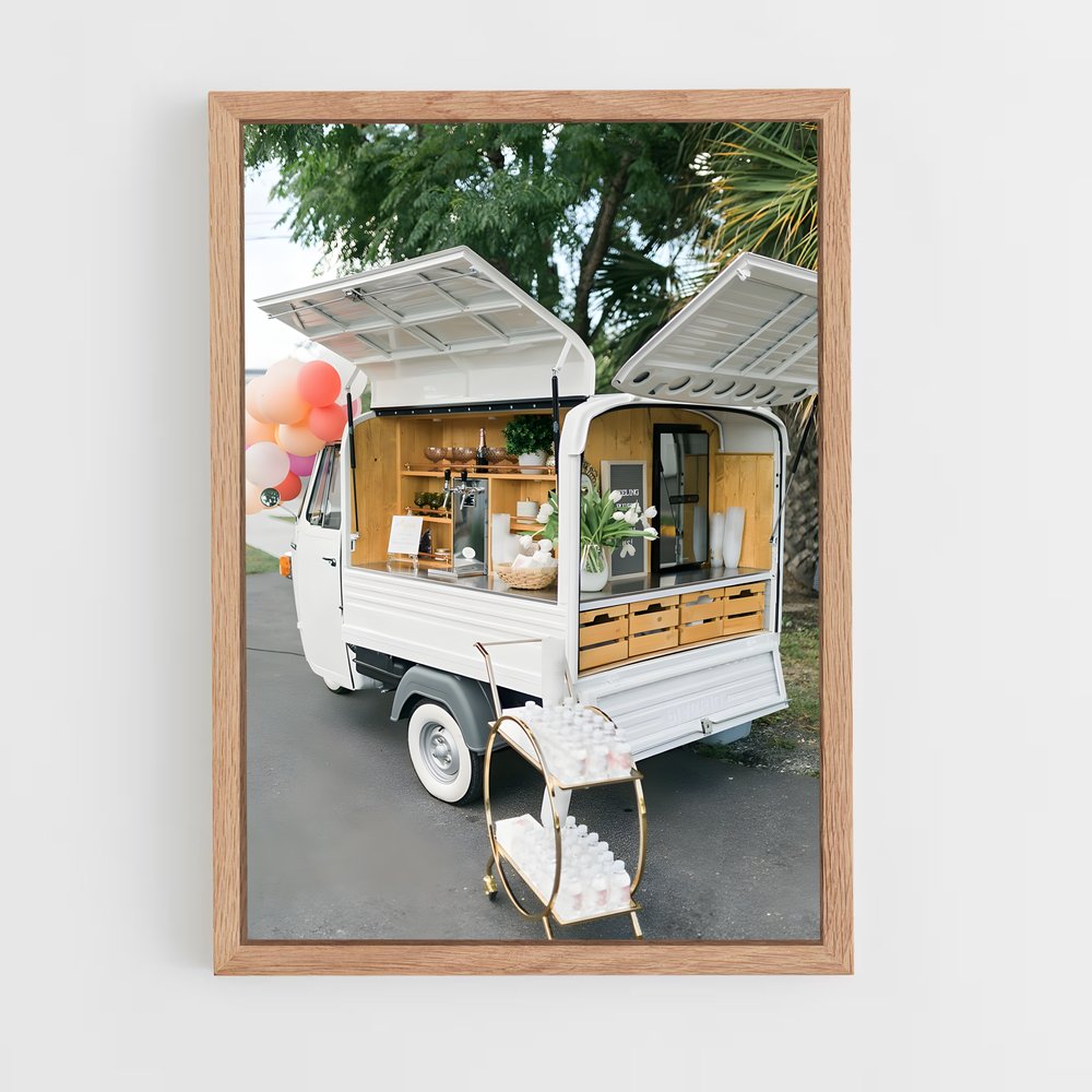 Poster Food Truck Festif – affiche Piaggio (vue 4)