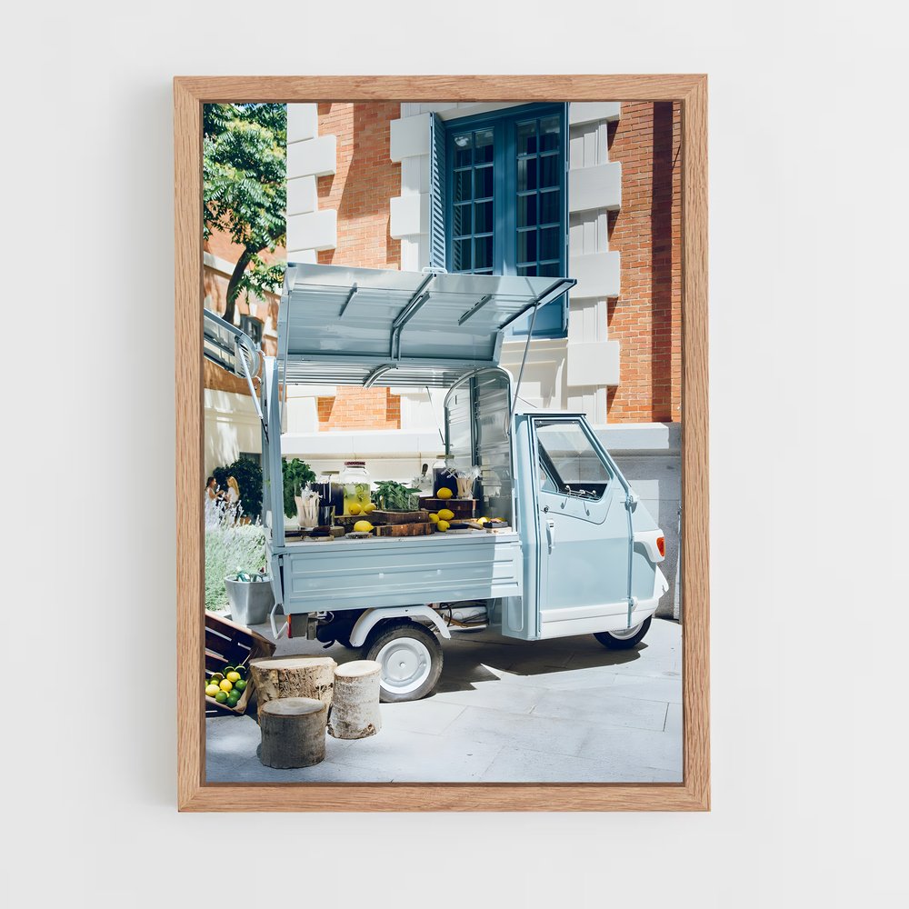 Poster Camion Bleu – affiche Piaggio (vue 4)