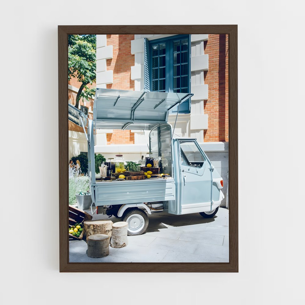 Poster Camion Bleu – affiche Piaggio (vue 5)