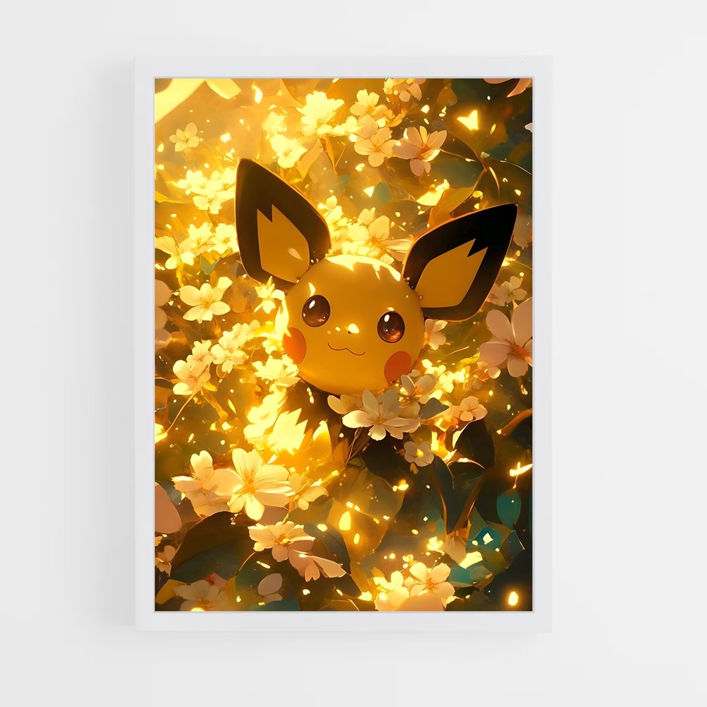 Poster Pichu Éclatant – affiche Pokemon (vue 3)