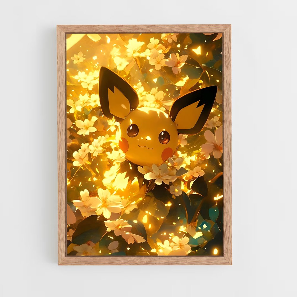 Poster Pichu Éclatant – affiche Pokemon (vue 4)