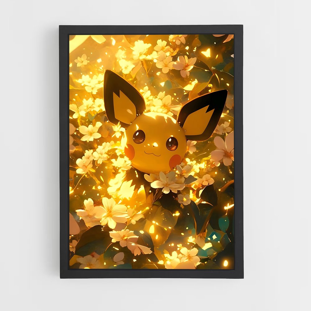 Poster Pichu Éclatant – affiche Pokemon (vue 2)