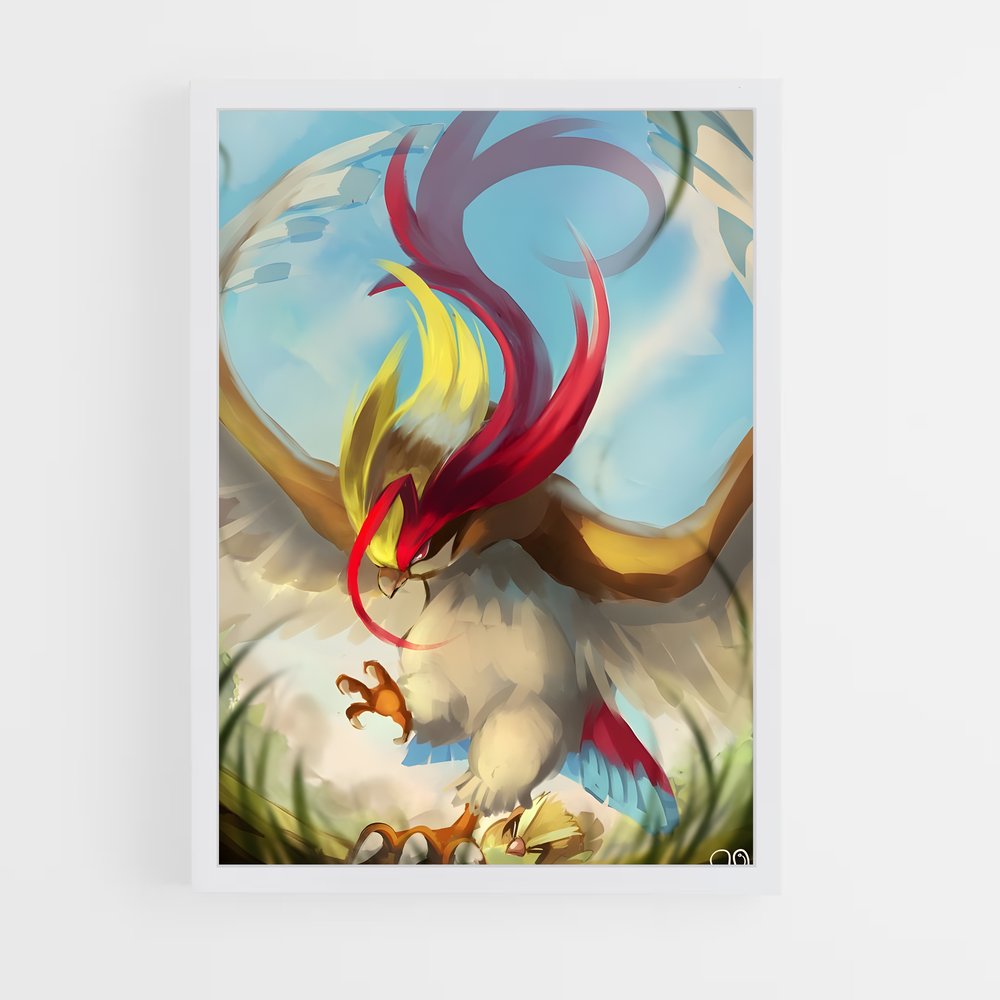 Poster Pidgeot en Vol – affiche Pokemon (vue 3)