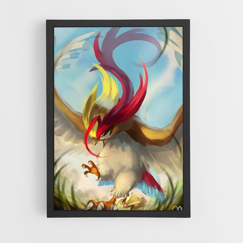Poster Pidgeot en Vol – affiche Pokemon (vue 2)