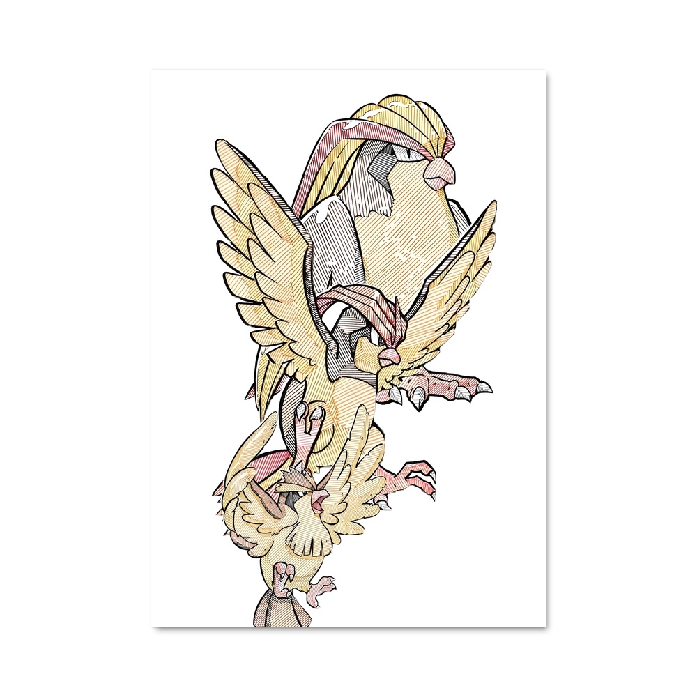 Poster Pidgeot majestueux – affiche Pokemon