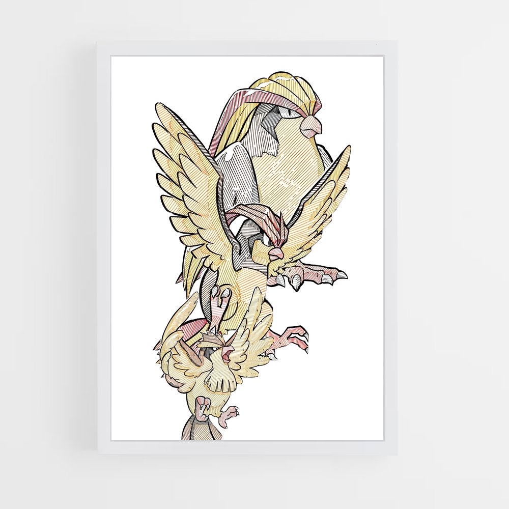 Poster Pidgeot majestueux – affiche Pokemon (vue 3)