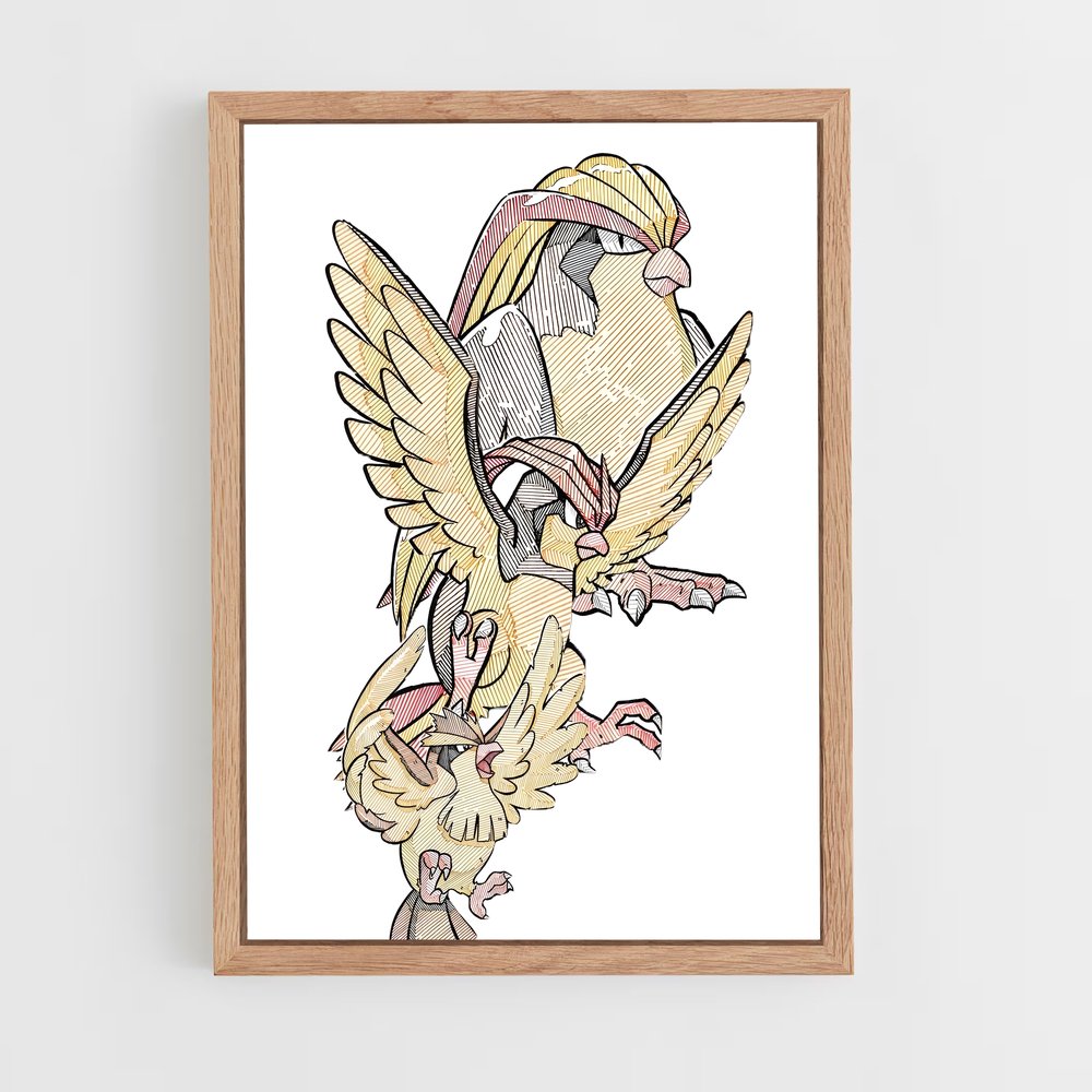 Poster Pidgeot majestueux – affiche Pokemon (vue 4)
