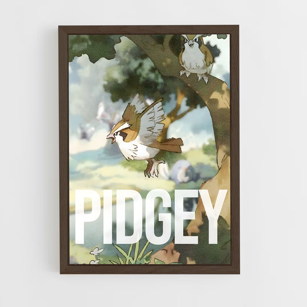 Poster Pidgey Perché – affiche Pokemon (vue 5)
