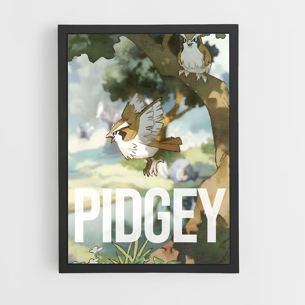 Poster Pidgey Perché – affiche Pokemon (vue 2)