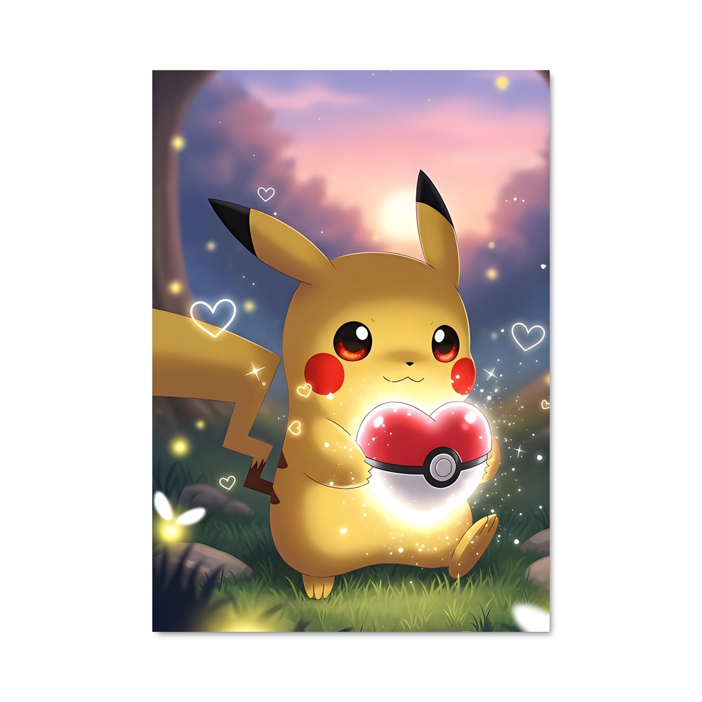 Poster Pikachu Éclatant – affiche Pokemon