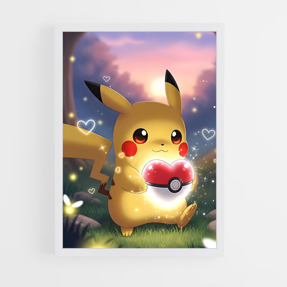 Poster Pikachu Éclatant – affiche Pokemon (vue 3)