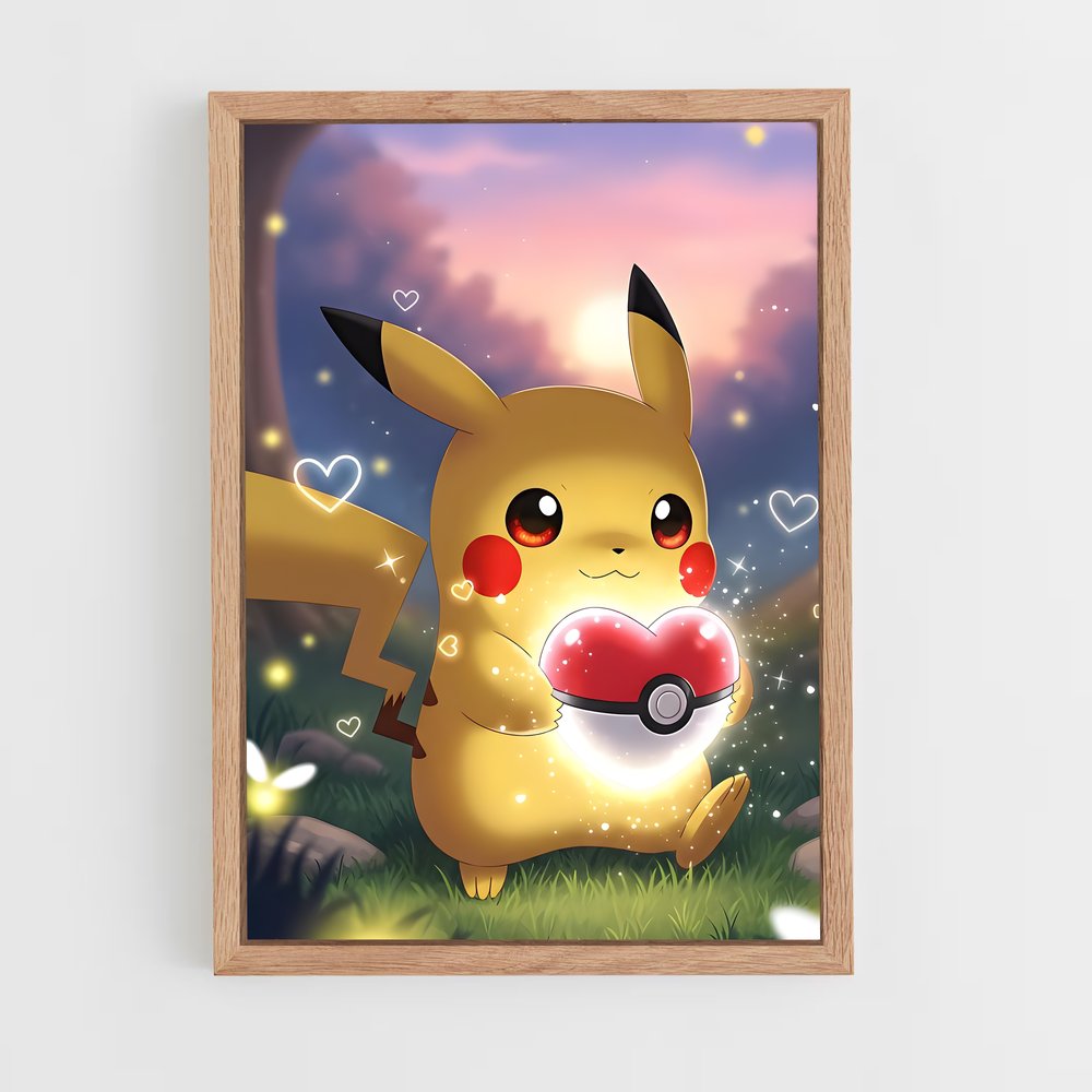 Poster Pikachu Éclatant – affiche Pokemon (vue 4)