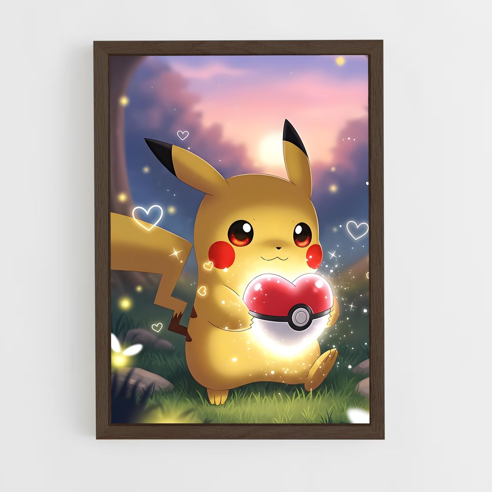 Poster Pikachu Éclatant – affiche Pokemon (vue 5)