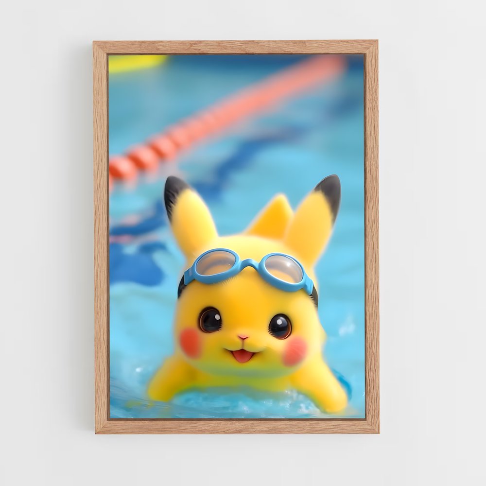 Poster Pikachu Flottant – affiche Pokemon (vue 4)