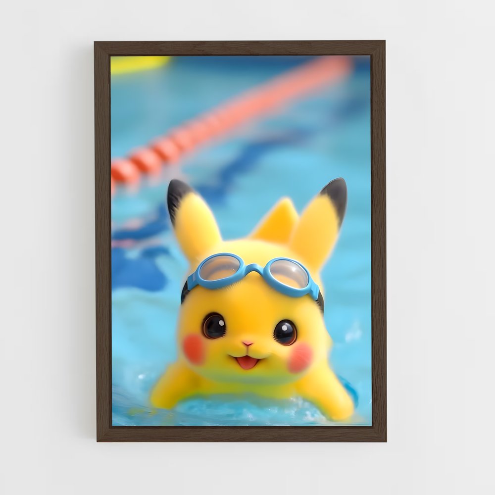 Poster Pikachu Flottant – affiche Pokemon (vue 5)