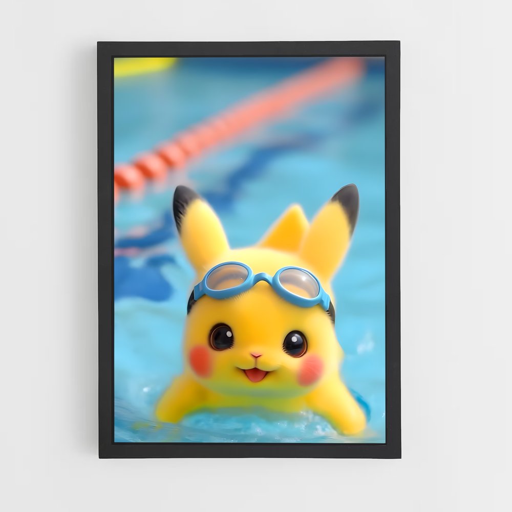 Poster Pikachu Flottant – affiche Pokemon (vue 2)