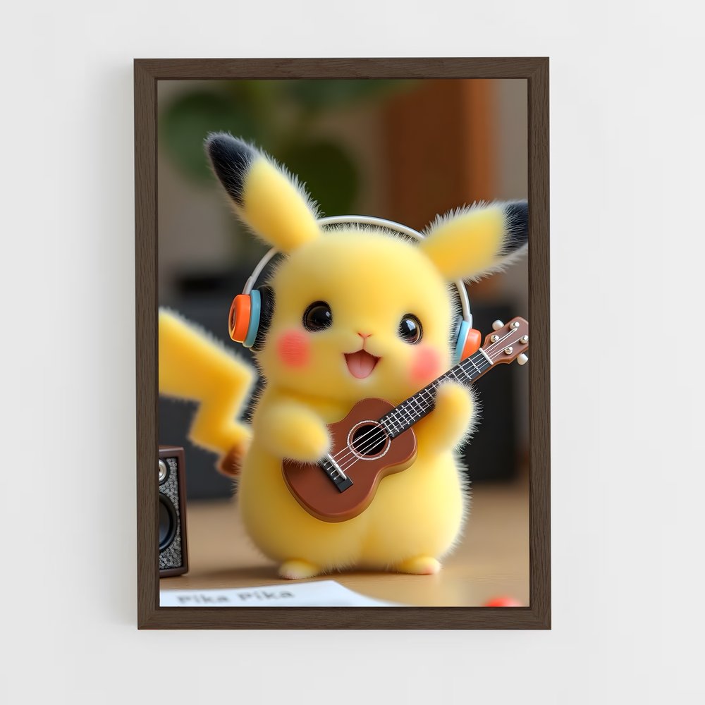 Poster Pikachu Rockstar – affiche Pokemon (vue 5)