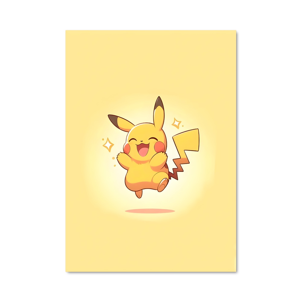 Poster Pikachu Électrisant – affiche Pokemon