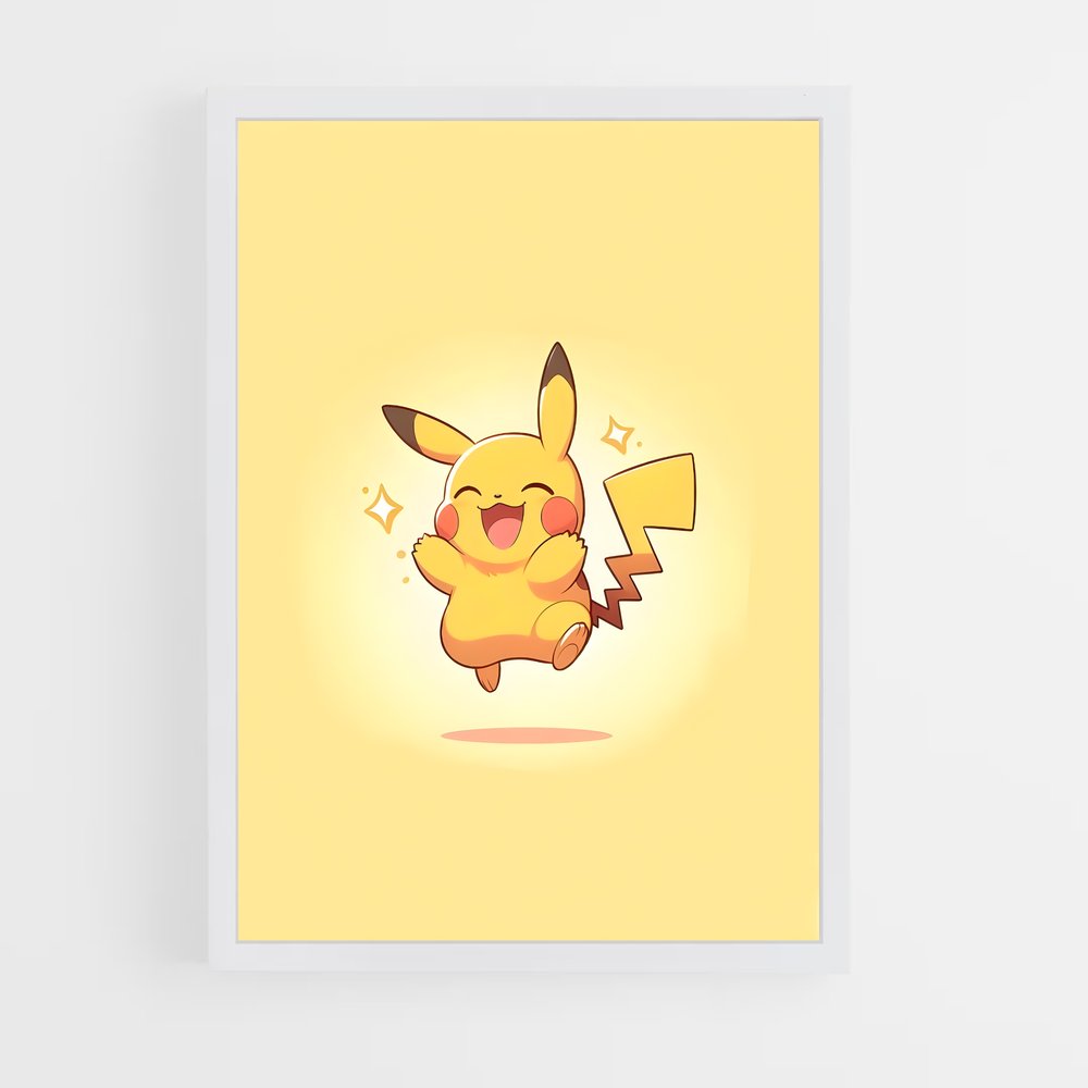 Poster Pikachu Électrisant – affiche Pokemon (vue 3)