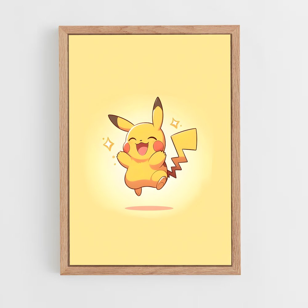 Poster Pikachu Électrisant – affiche Pokemon (vue 4)