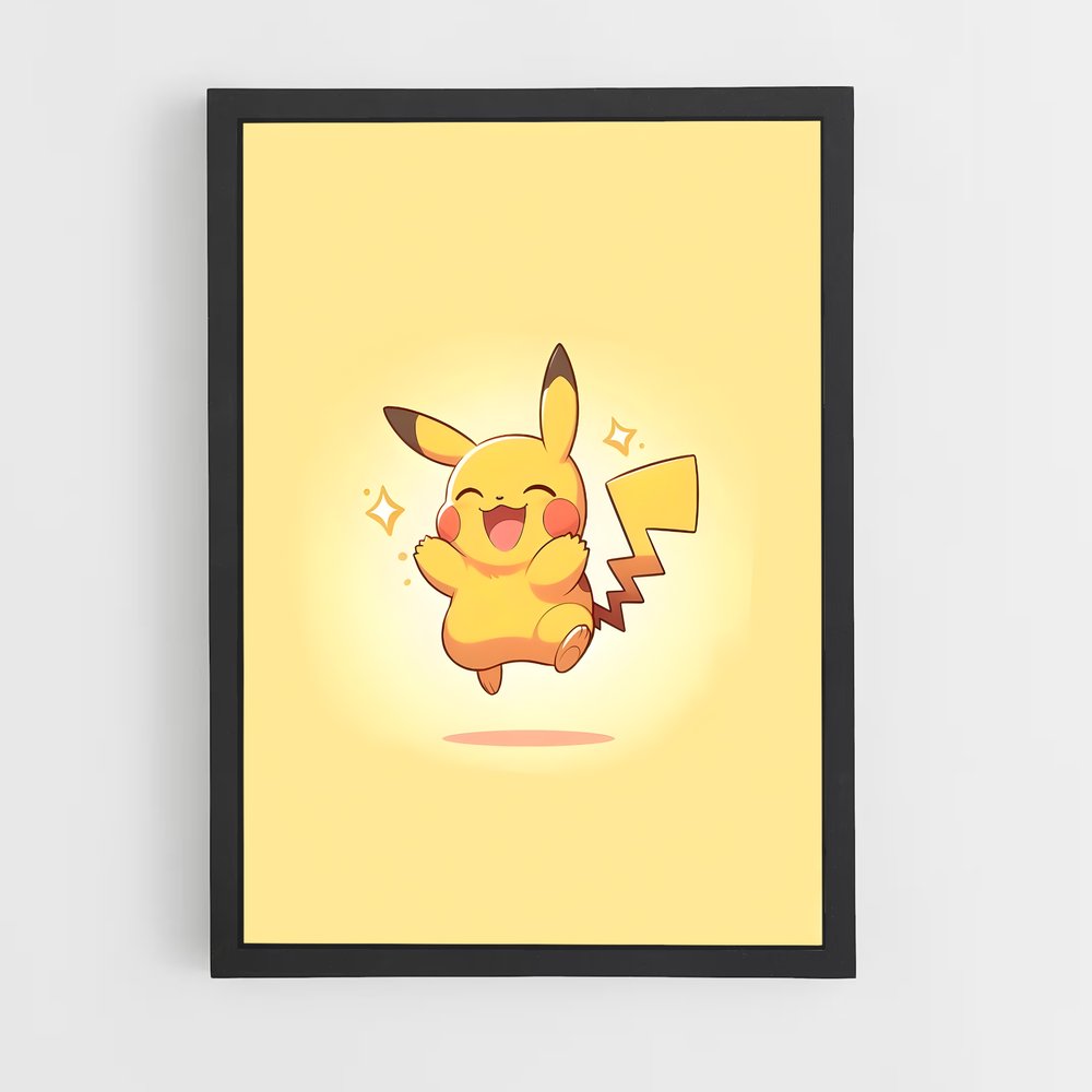 Poster Pikachu Électrisant – affiche Pokemon (vue 2)