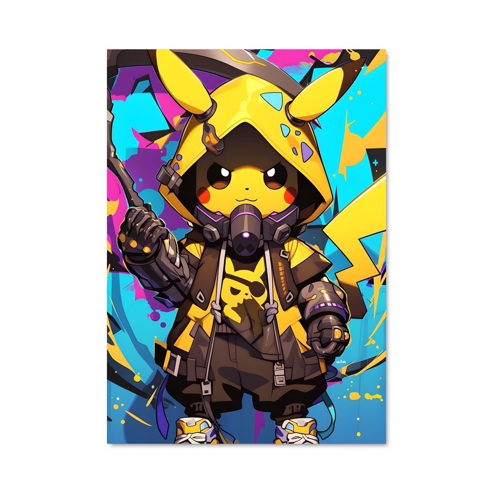 Poster Pikachu Gunman – affiche Pokemon