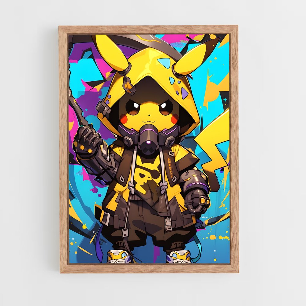 Poster Pikachu Gunman – affiche Pokemon (vue 4)