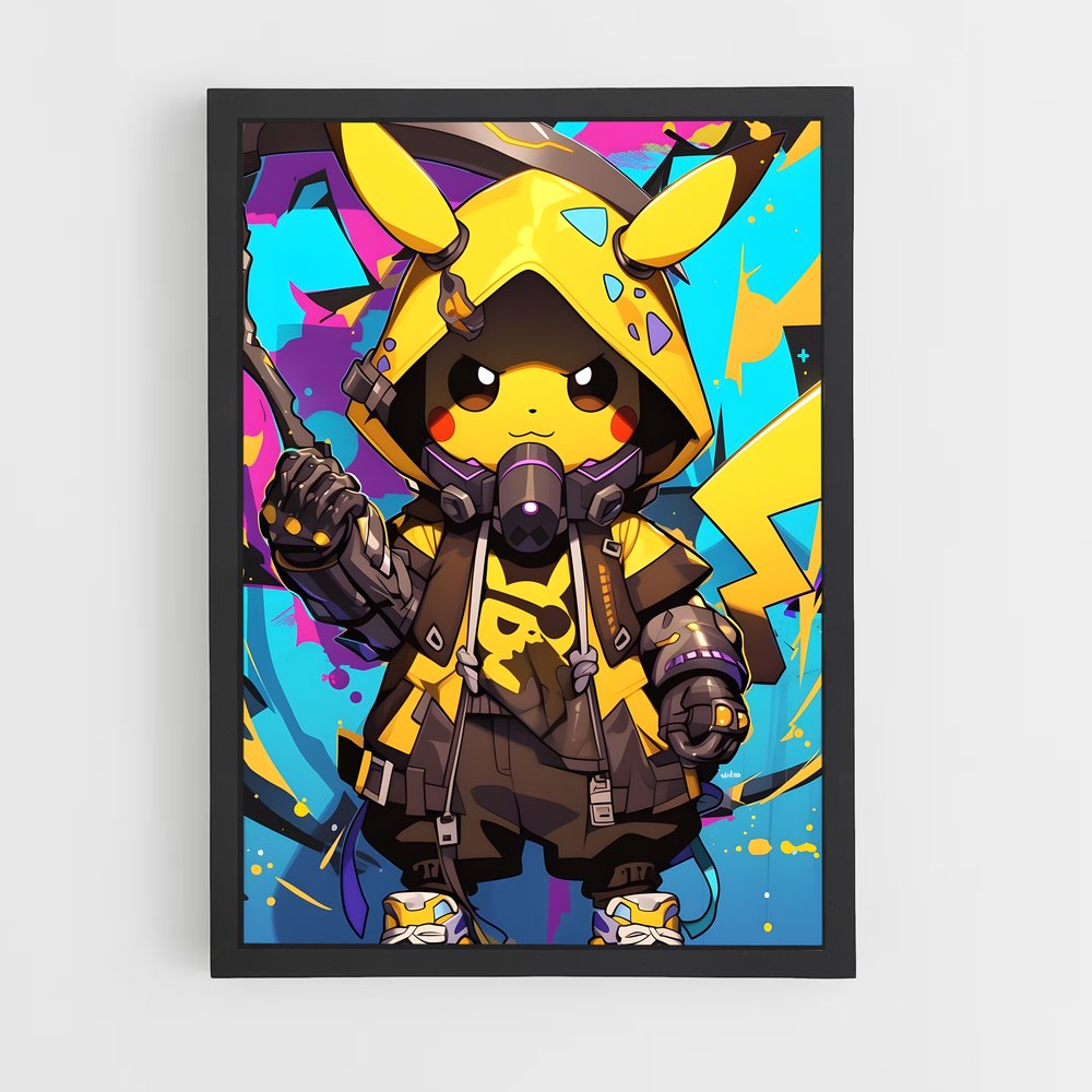 Poster Pikachu Gunman – affiche Pokemon (vue 2)