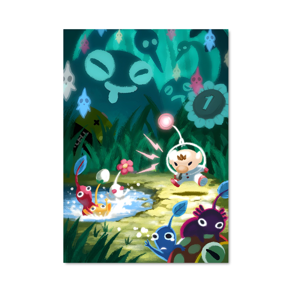Poster Dans les Profondeurs – affiche Super Smash Bros